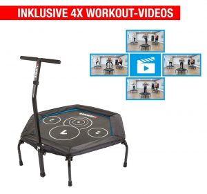 kg Workout Videos Jump Fitness-Trampolin mit Cross und 130 4 Hammer Belastbarkeit